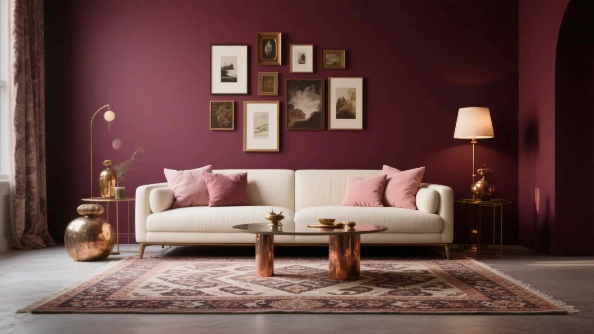 5. Layer with Art, Rugs and Metallic Accents