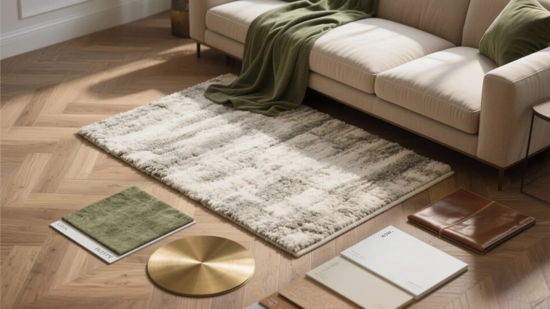 5) Scale with layers: lighting, textiles, and a hero rug