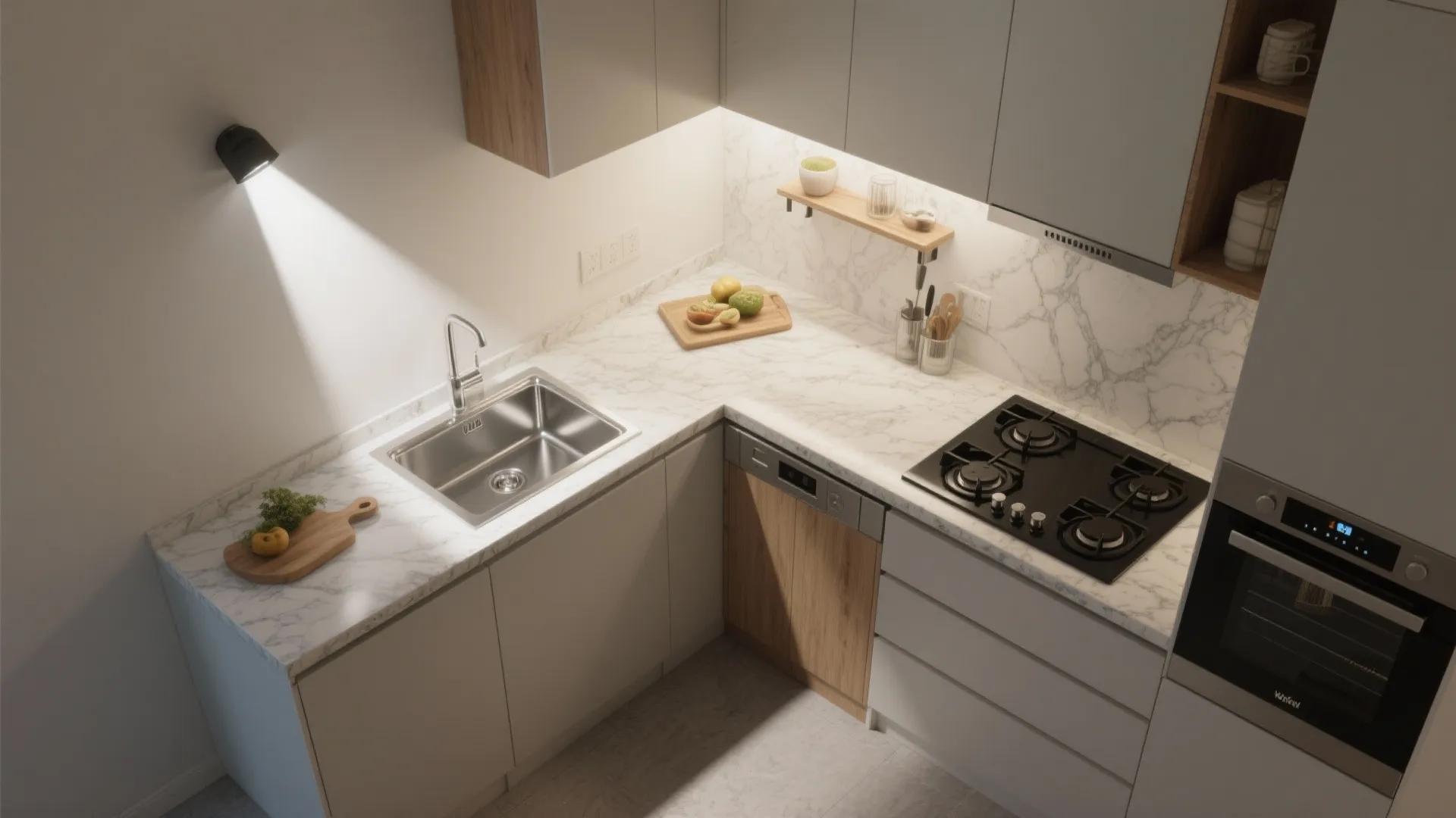 Wall projector plus layout planning