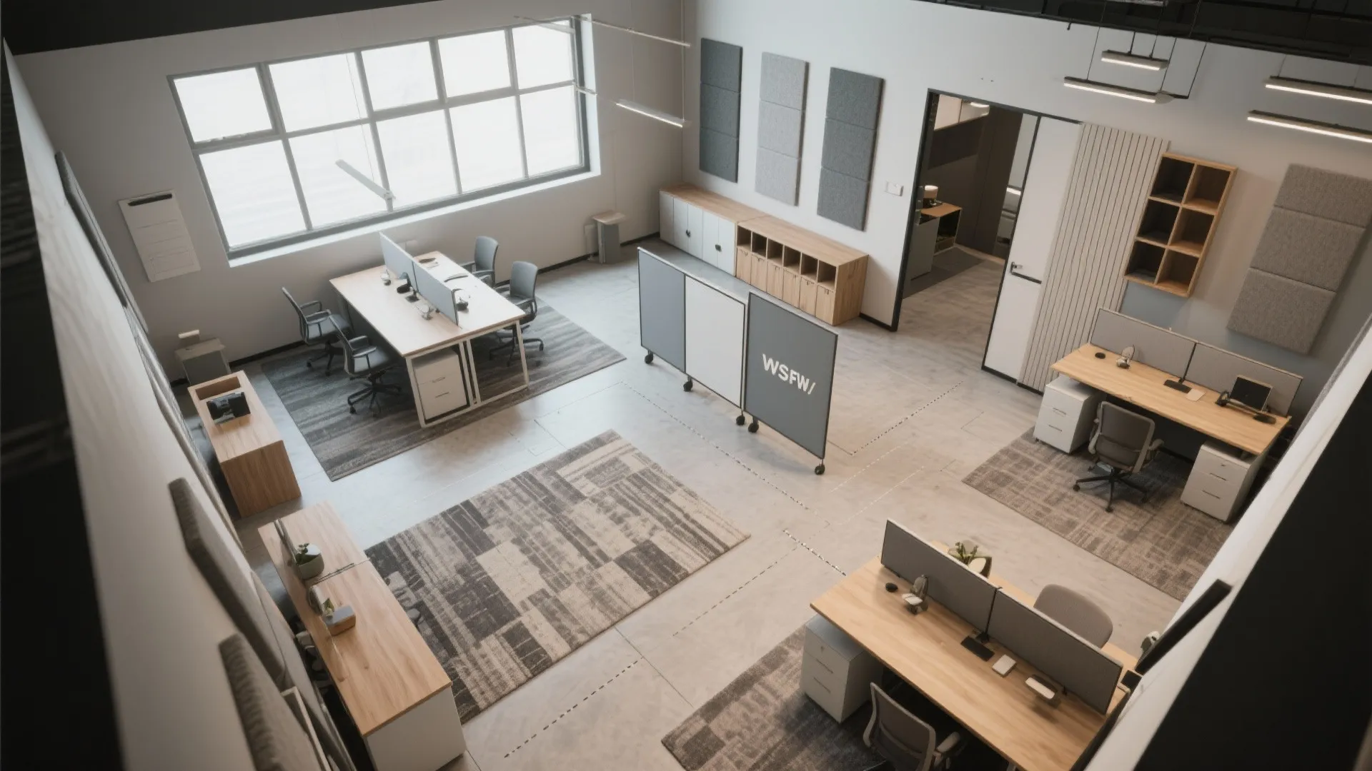 4. Optimize layout for circulation and acoustics