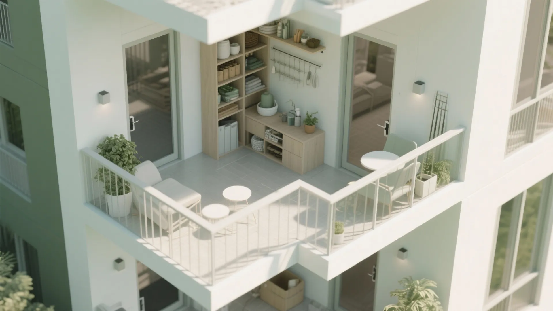 Layout logic: distribute loads and keep edges light