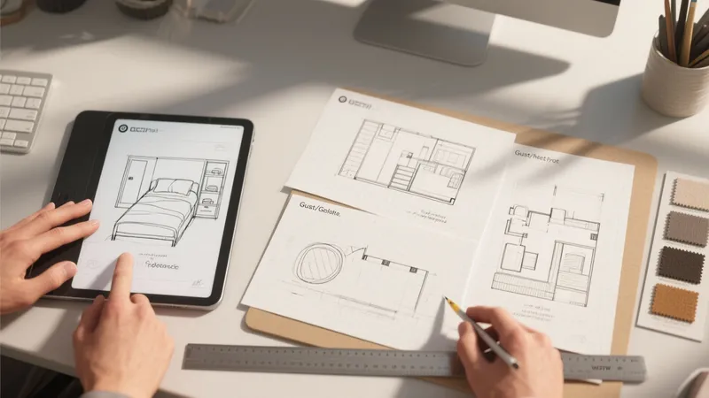 Modern Home Office Design with Digital Planning Tools