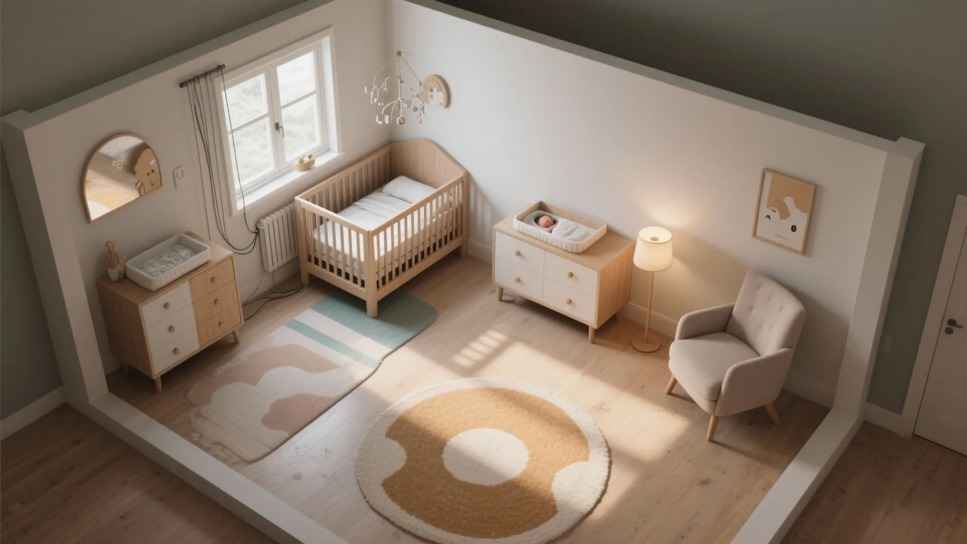 Smart small nursery layout: flow, safety, and zones