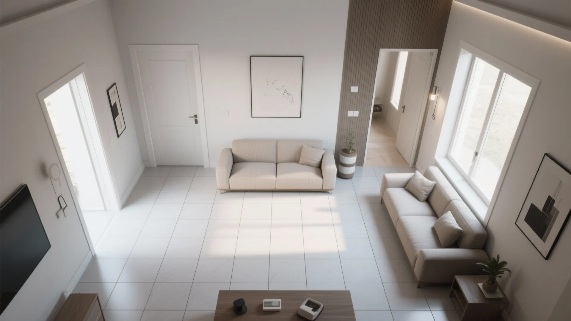 Idea 3: Tune color and grout to reshape perception