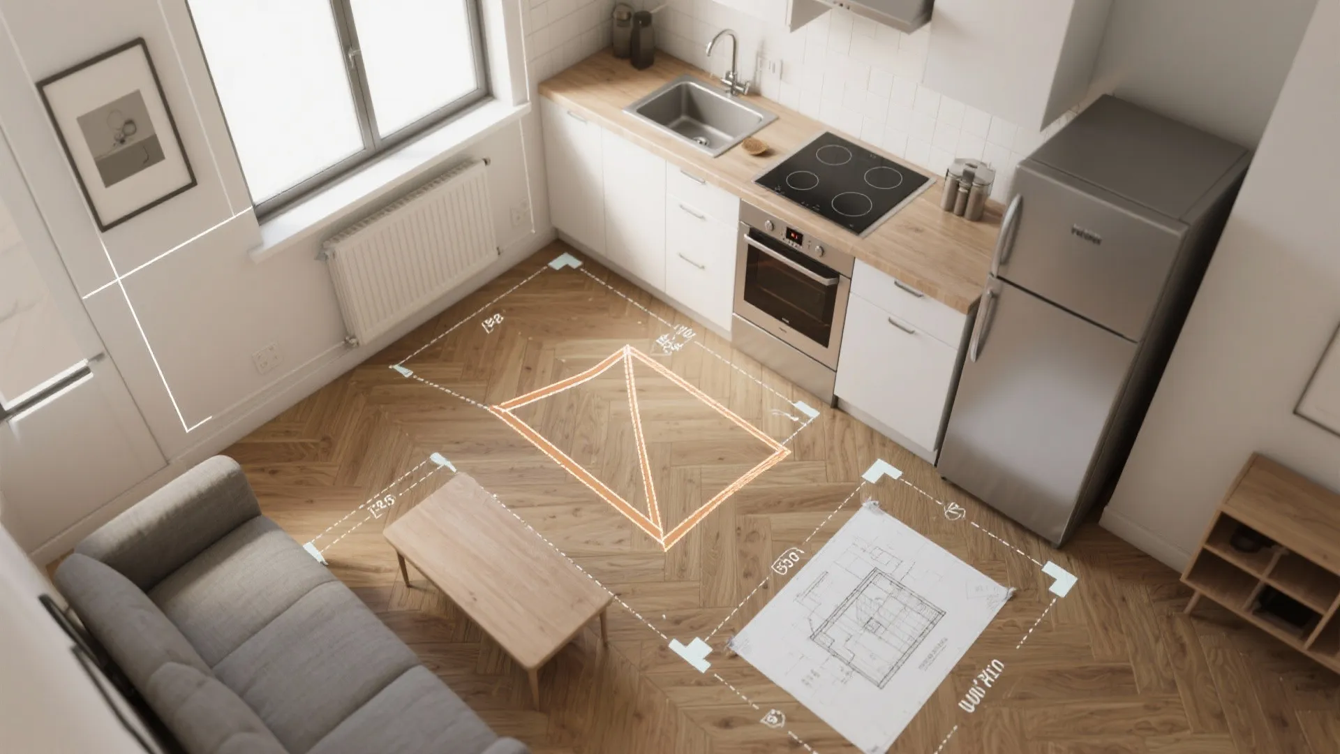 3. Prioritize a smart layout and compact appliances