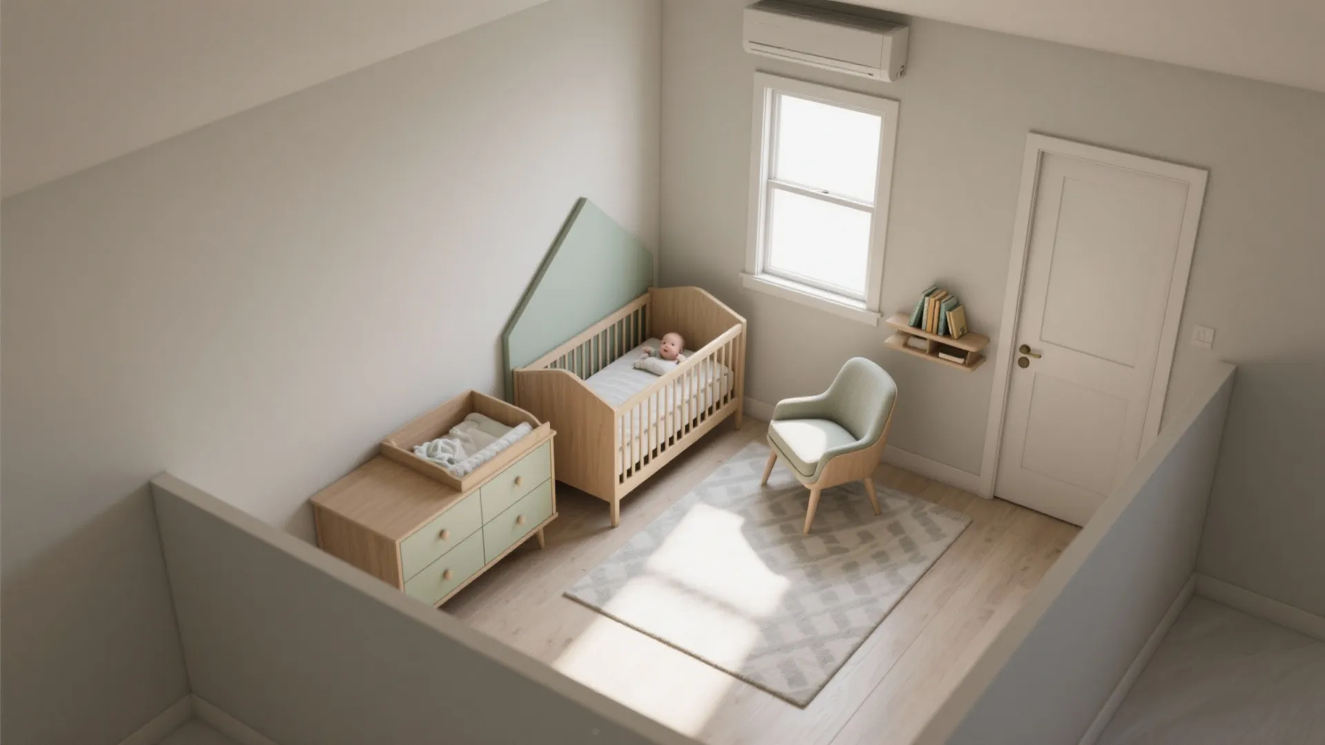 The sleep–change–feed triangle: compact layouts that flow