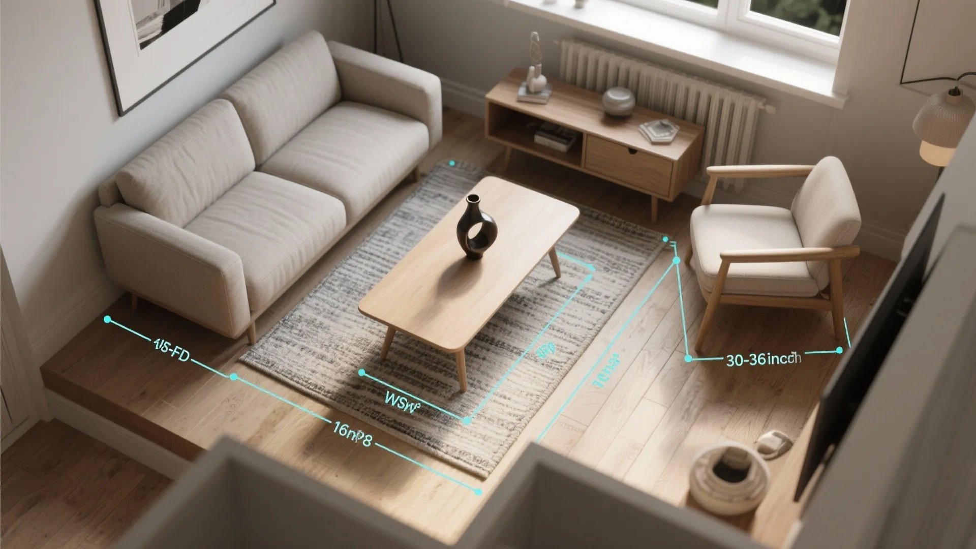 Tips 4: Scale, layout and selective accessories