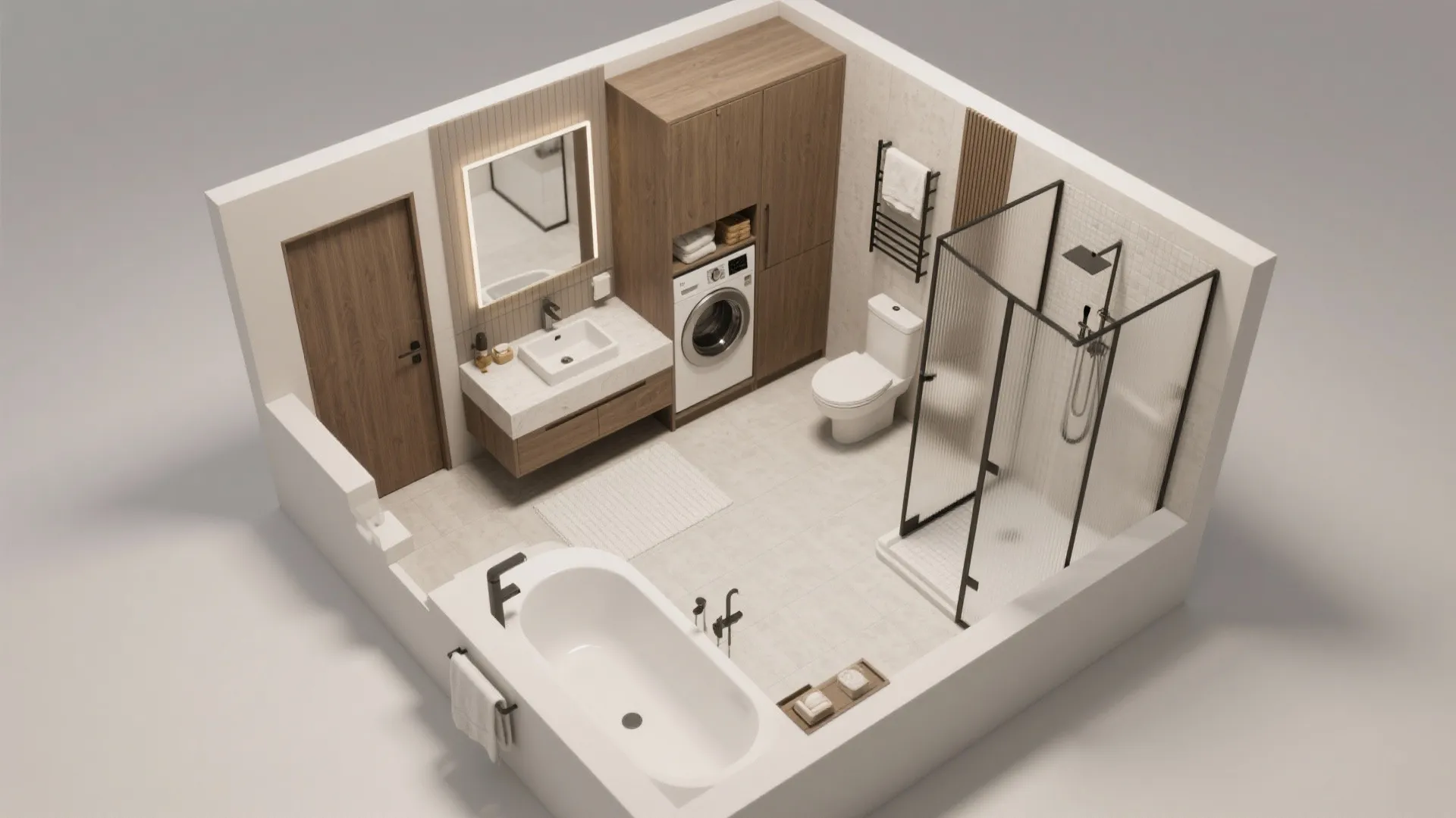 3. Plan circulation and wet/dry zoning