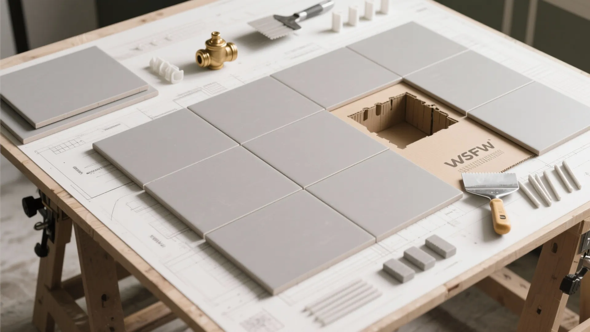 Large-Format Grey Porcelain for Seamless Walls and Floors