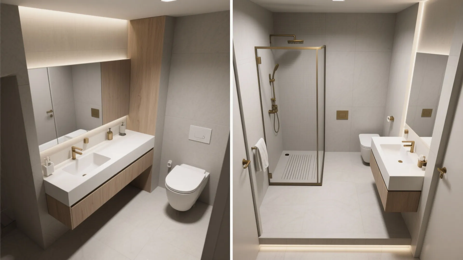 Space-savvy L-shape and galley layouts