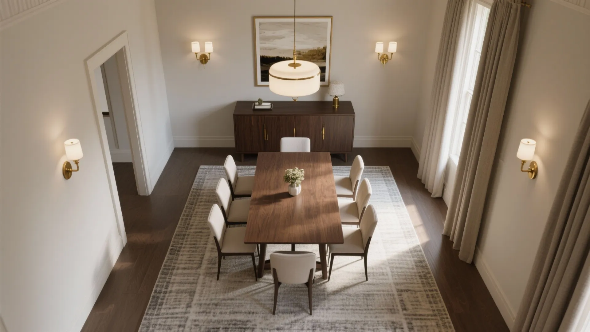 Symmetry and circulation for a gracious layout