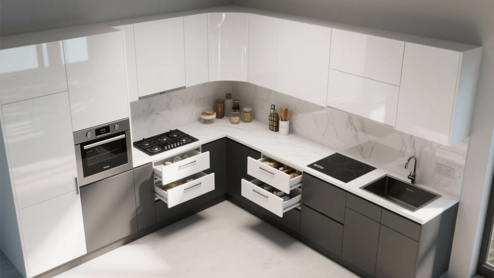 3. Conceal practical mess with smart layout choices