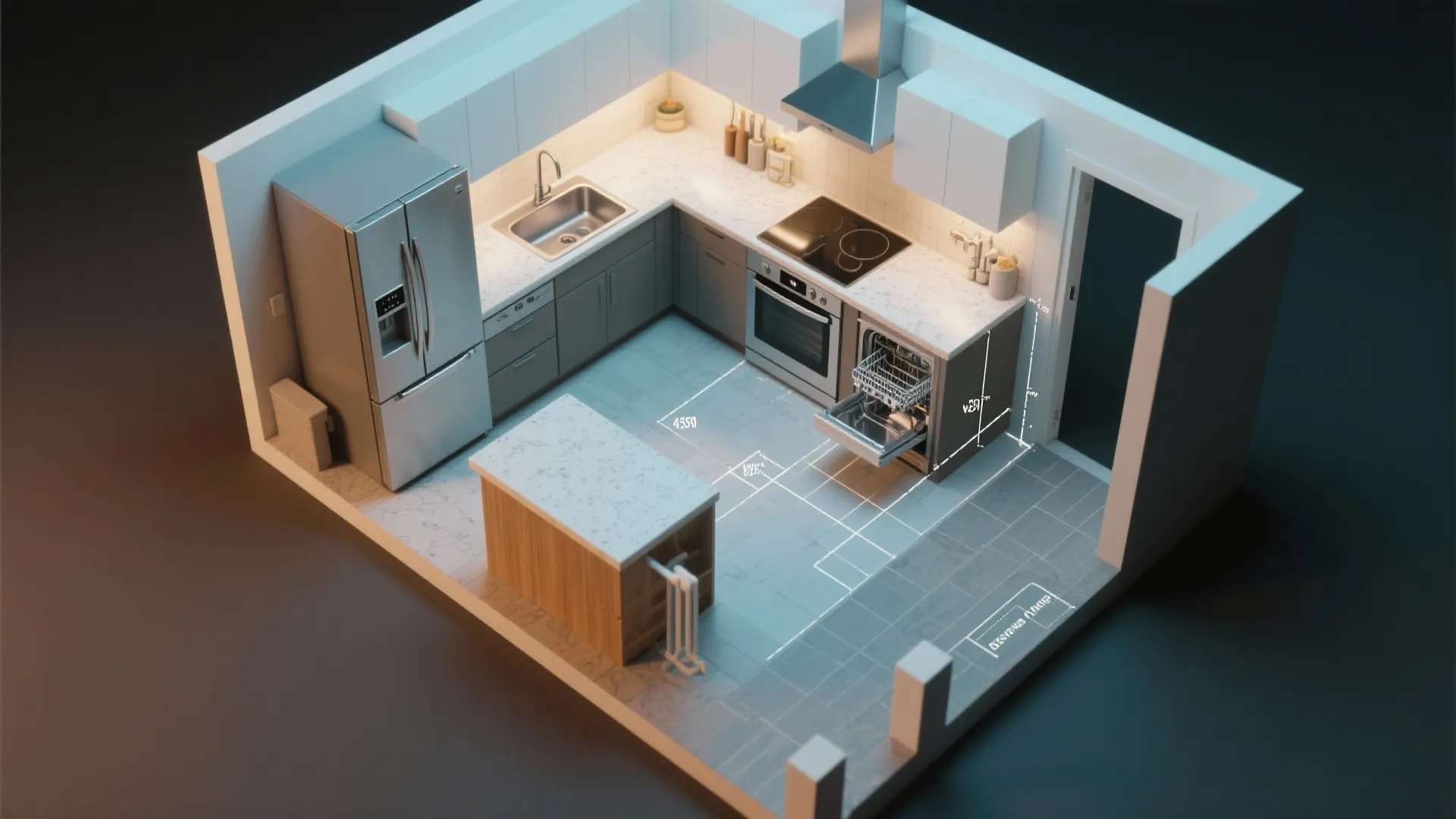 3. Rework the layout without moving plumbing