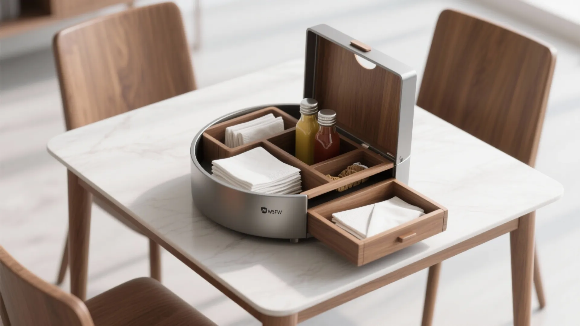 5. Convertible centerpiece: lazy Susan or serving caddy