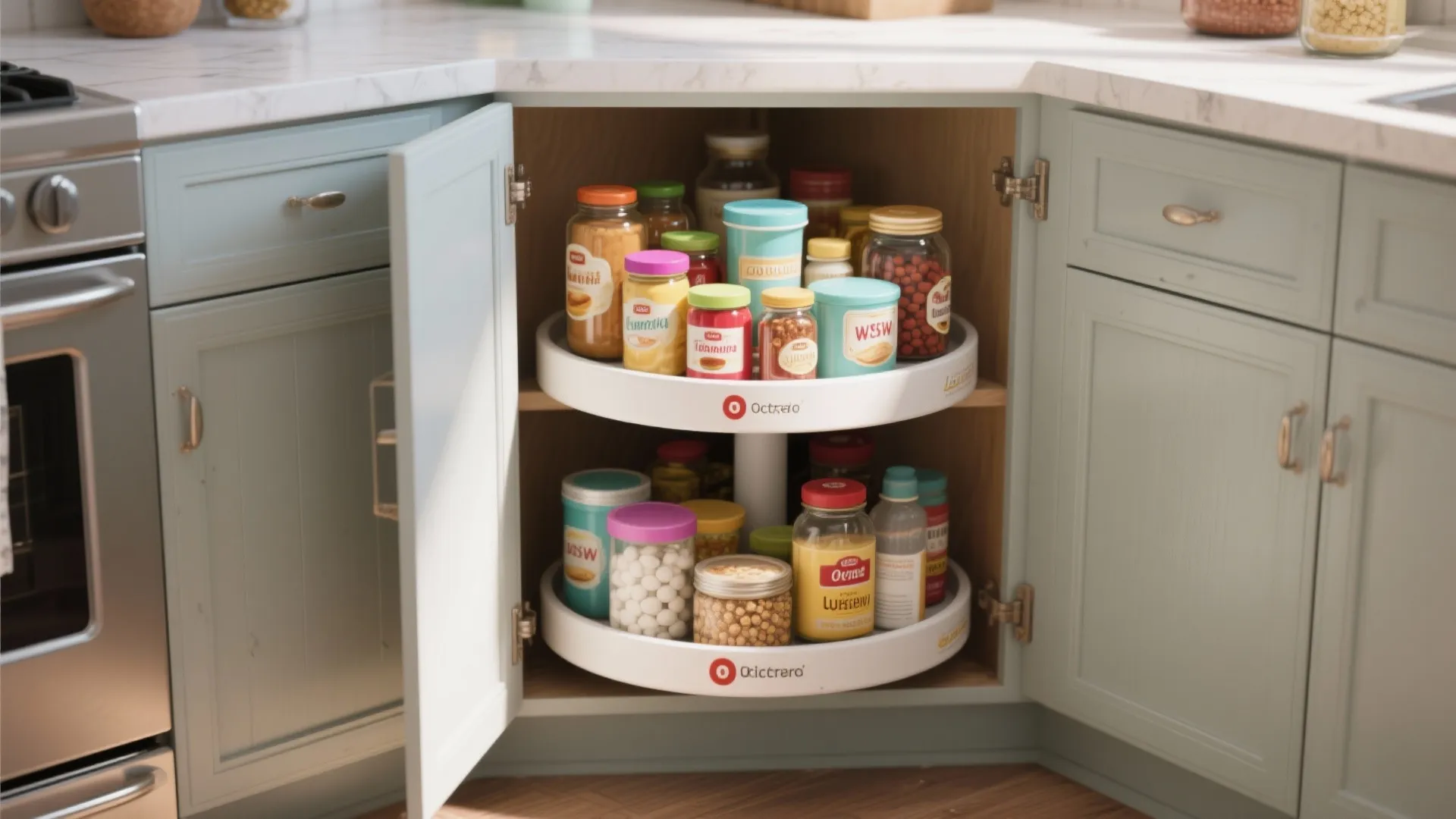 Tip 5: Lazy Susans in Corner Cabinets