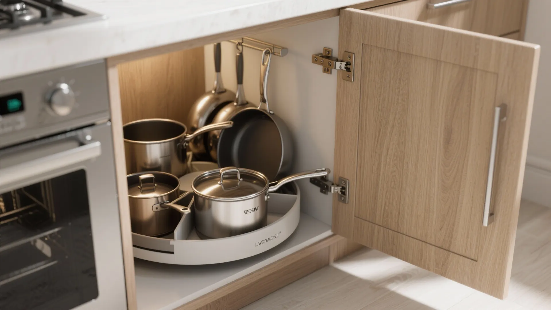 1. Use the Corner Wisely with a Lazy Susan