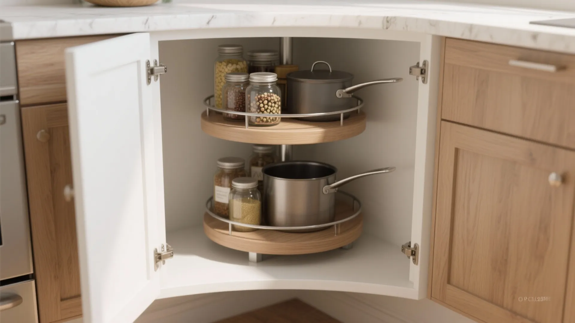 1. Classic Lazy Susan — refined and accessible
