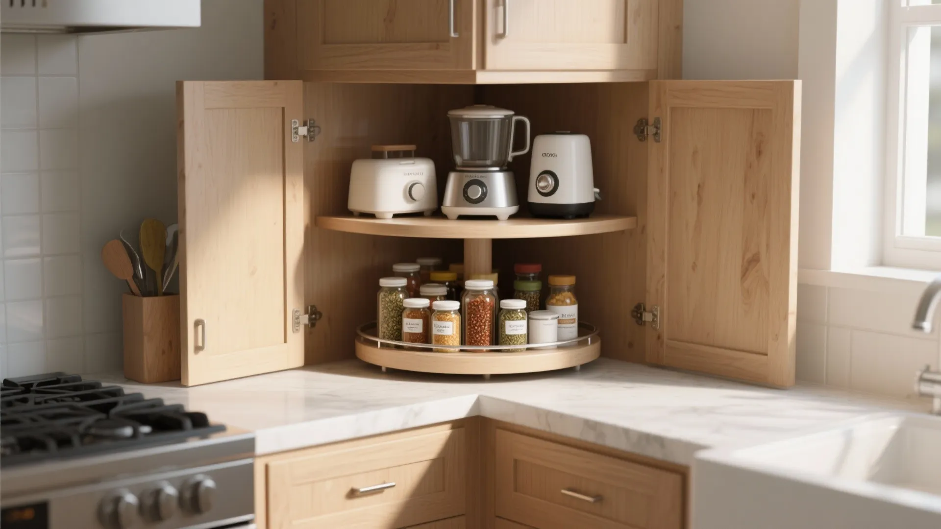 3. Lazy Susans in Corners