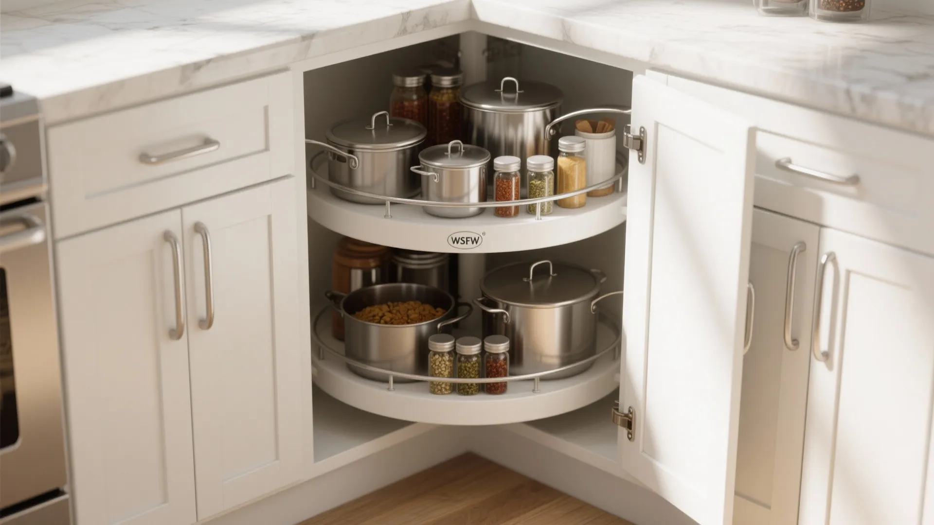 4. Lazy Susan Shelves