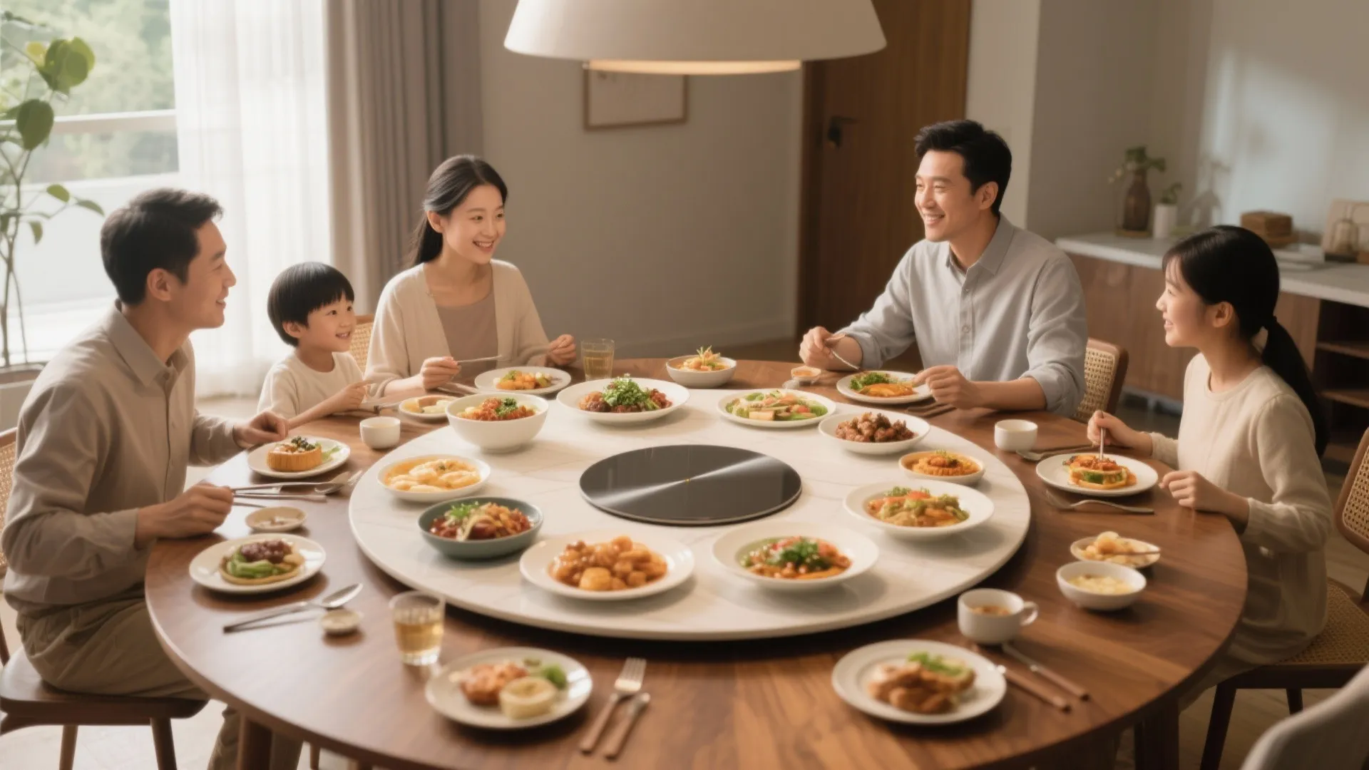 8. Try a Round Lazy Susan