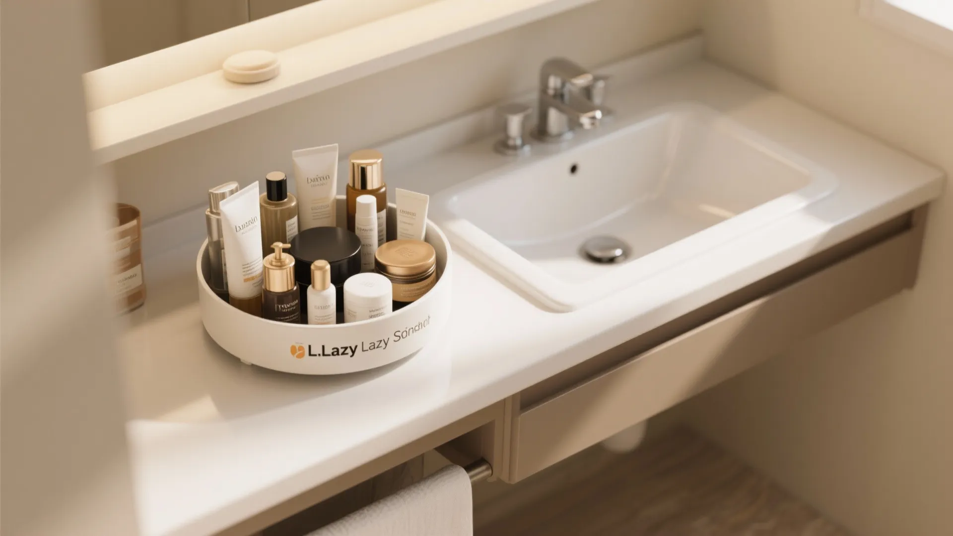 7. Lazy Susan for Toiletries