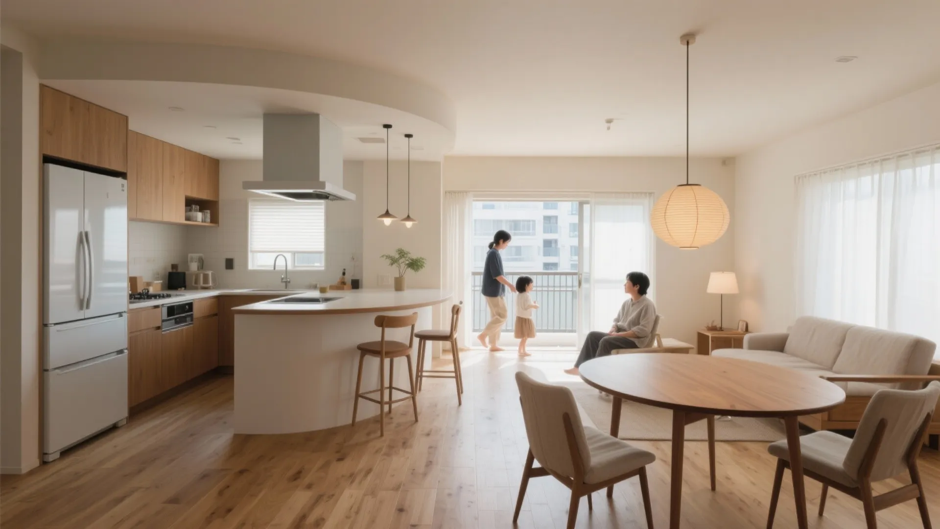 Tips 1: LDKは「回遊動線」で渋滞ゼロに（動線規劃×4LDK間取り）