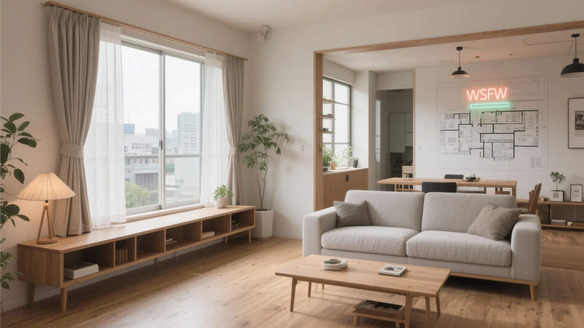 LDKは“視線の抜け”を最優先｜東京小戸型の広がりを埼玉の家に