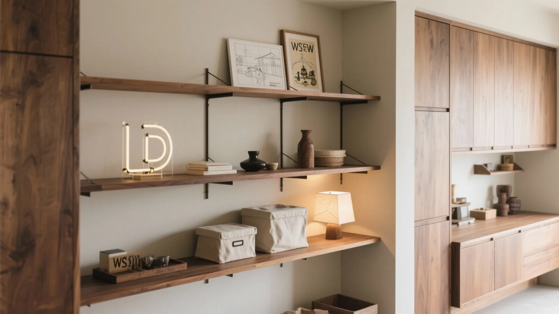 Tips 3: “見せる棚”はLDKだけ、他は扉で静けさを作る（収納技巧）