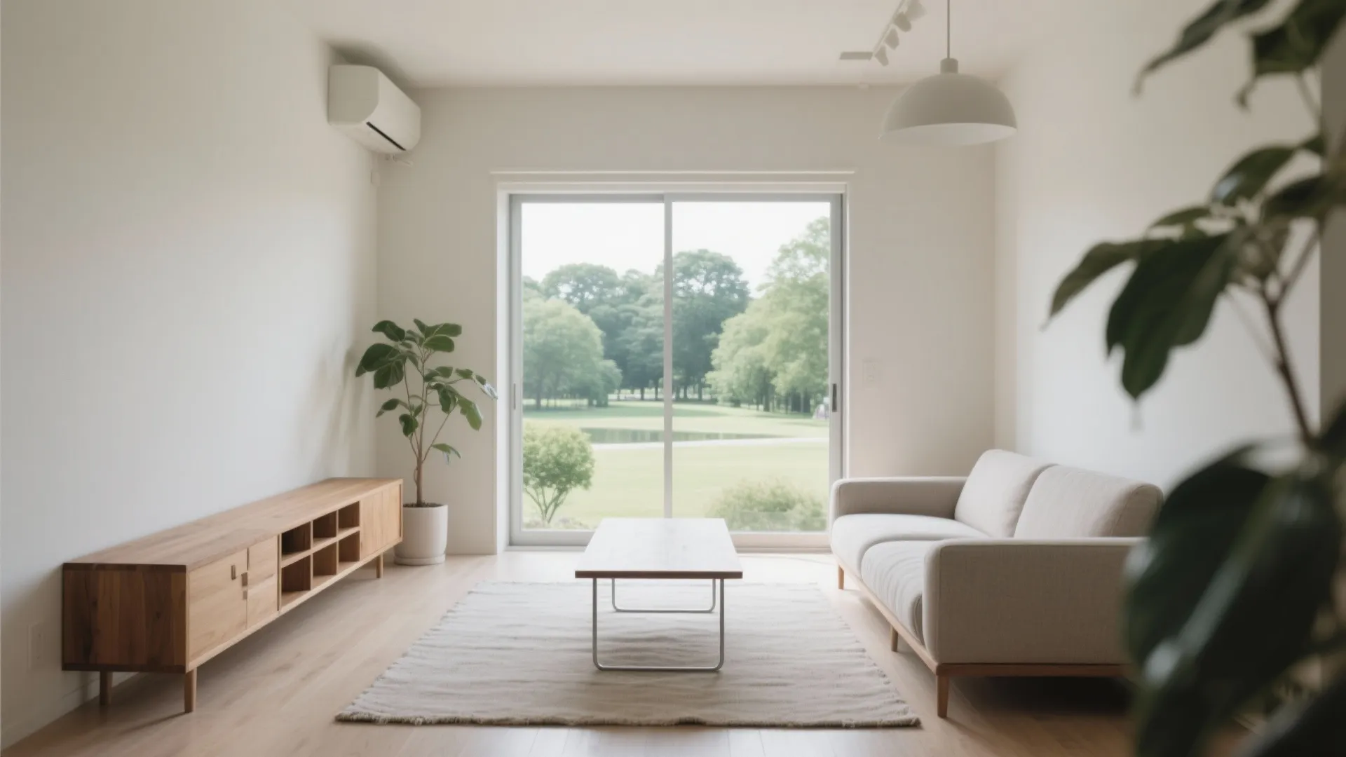 LDKは“視線の抜け”が命：窓際を軽く、家具の高さを揃える（東京小户型・日式風格）