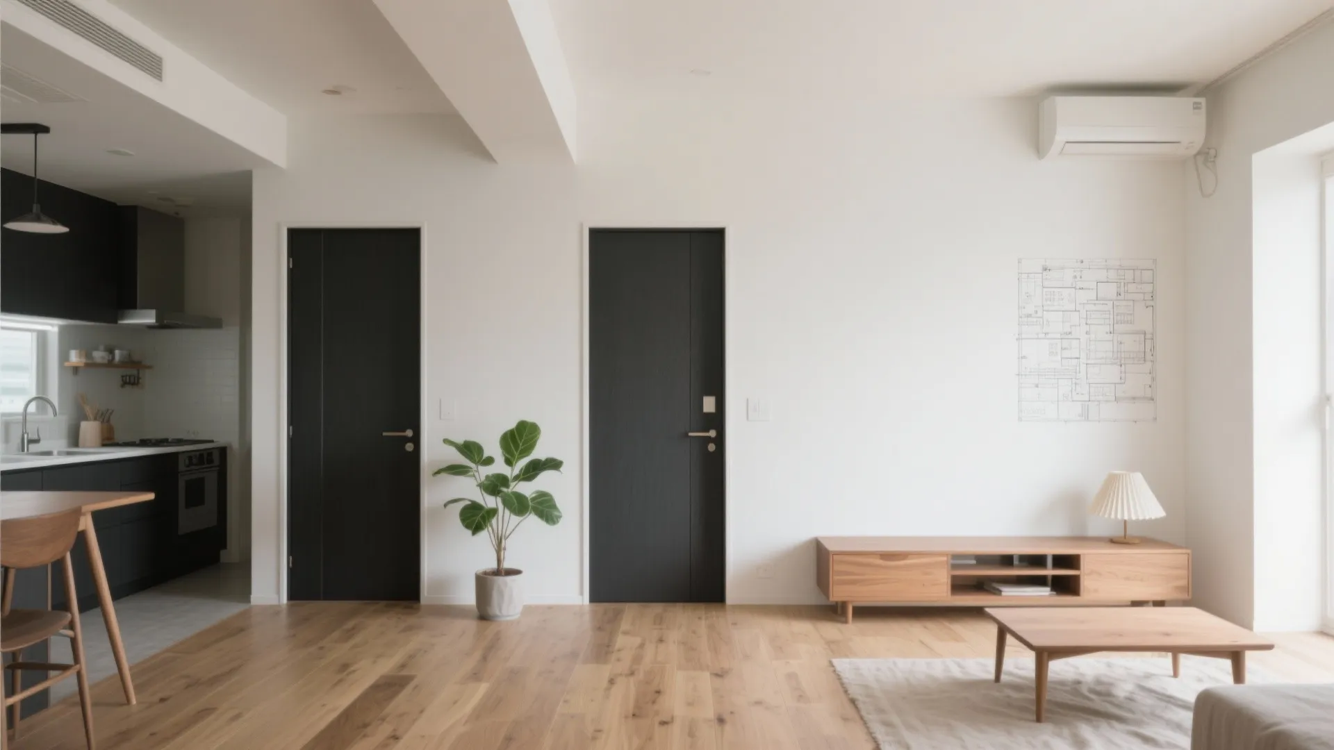 素材は3種まで、色は“生成り・木・炭”の比率で整える