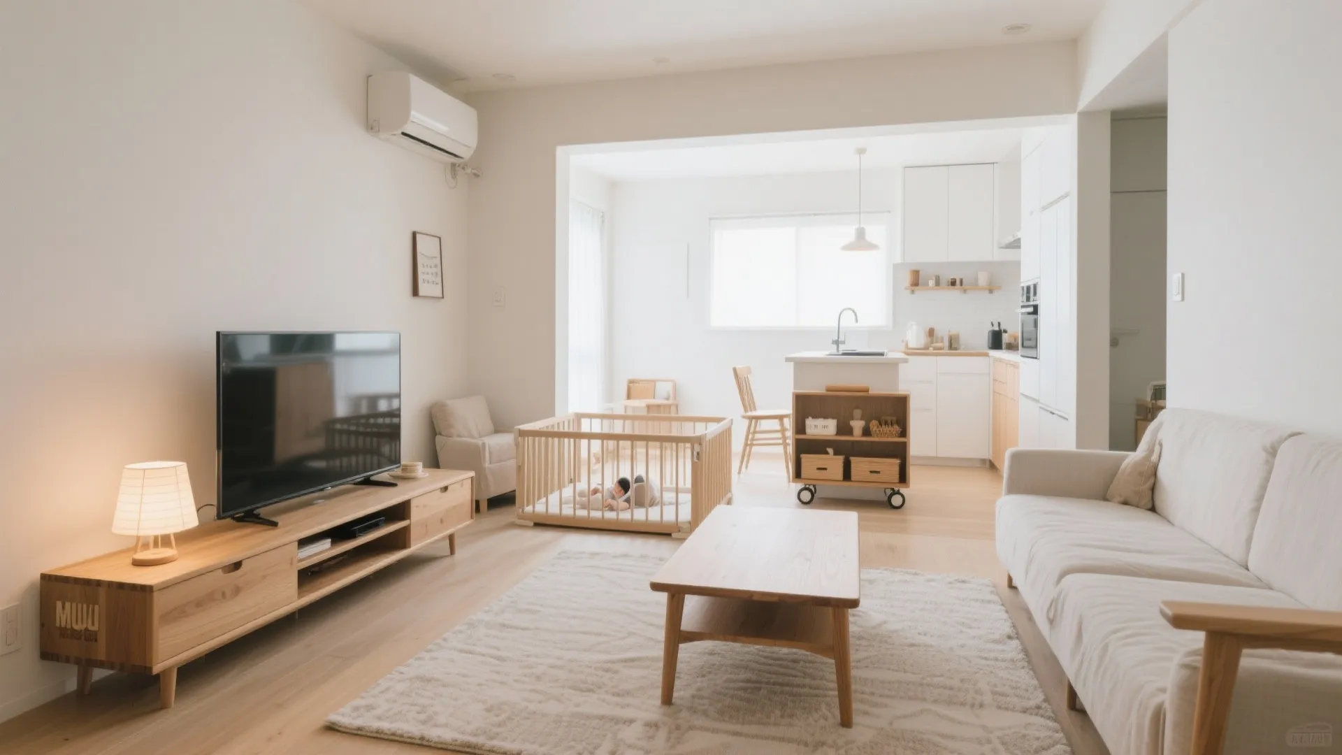 Tips 2: LDKは“ベビーゾーン”と“家事ゾーン”をゆるく分ける（東京小户型）