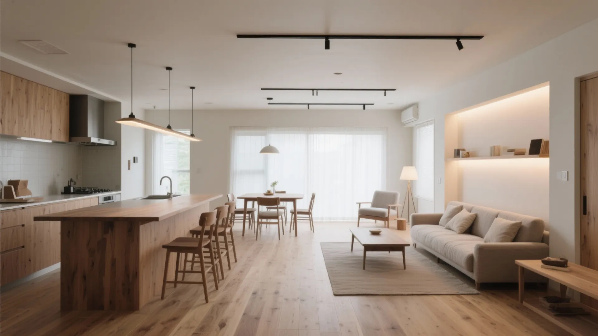 Tips 2: LDKは“作業・会話・くつろぎ”の3ゾーンで収める（東京小户型的思考を大空間へ）