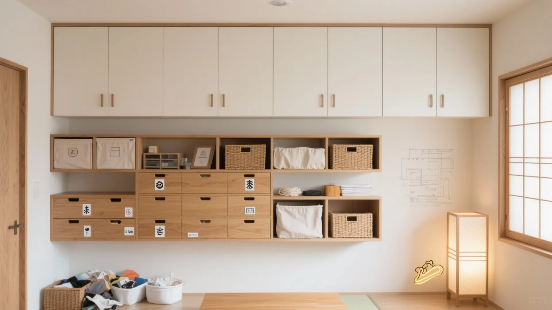 Tips 2: 収纳技巧は“共有・個人・季節”の三層で分ける