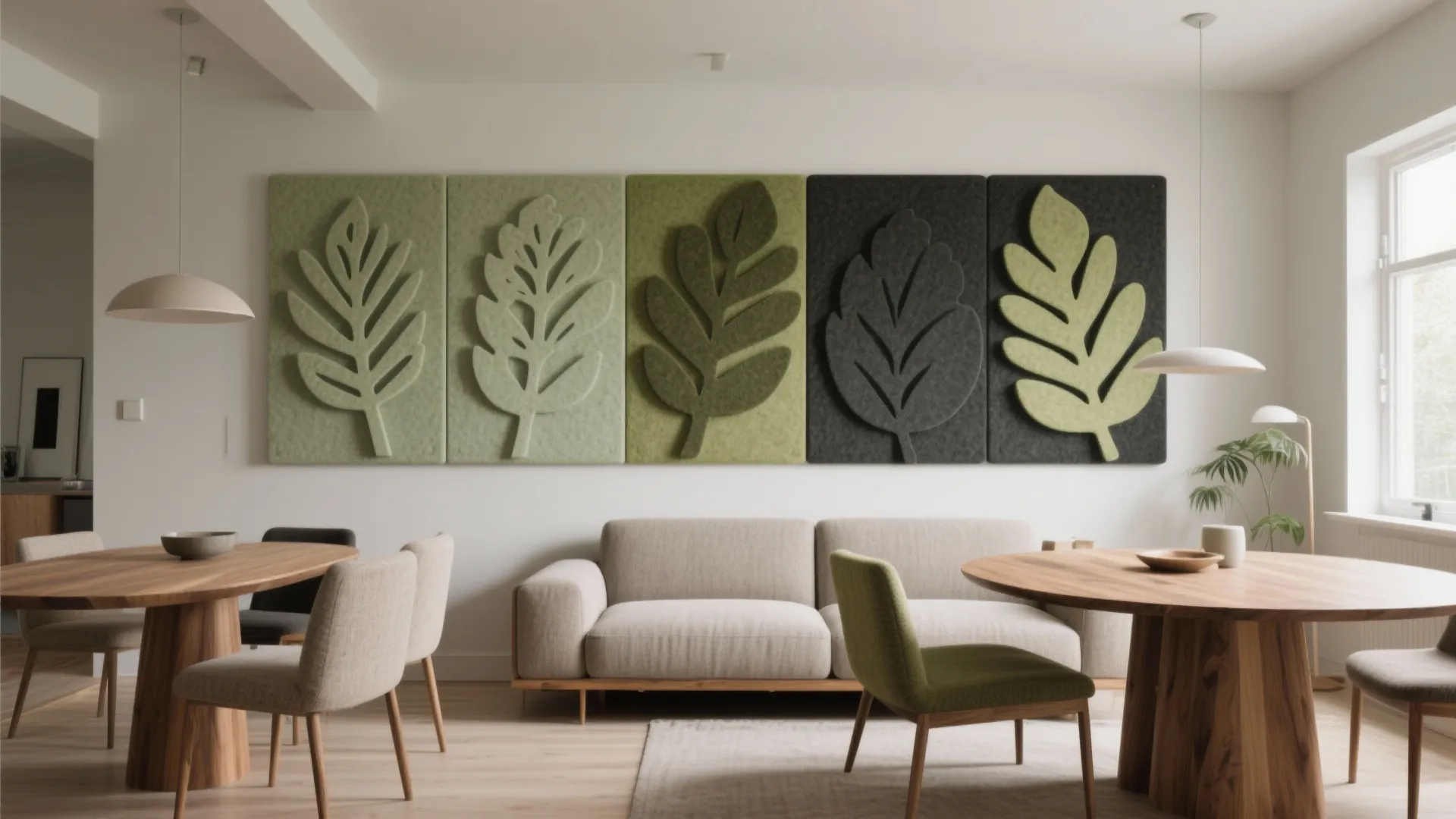 Leaf-Pattern Acoustic Panels that Soften Sound