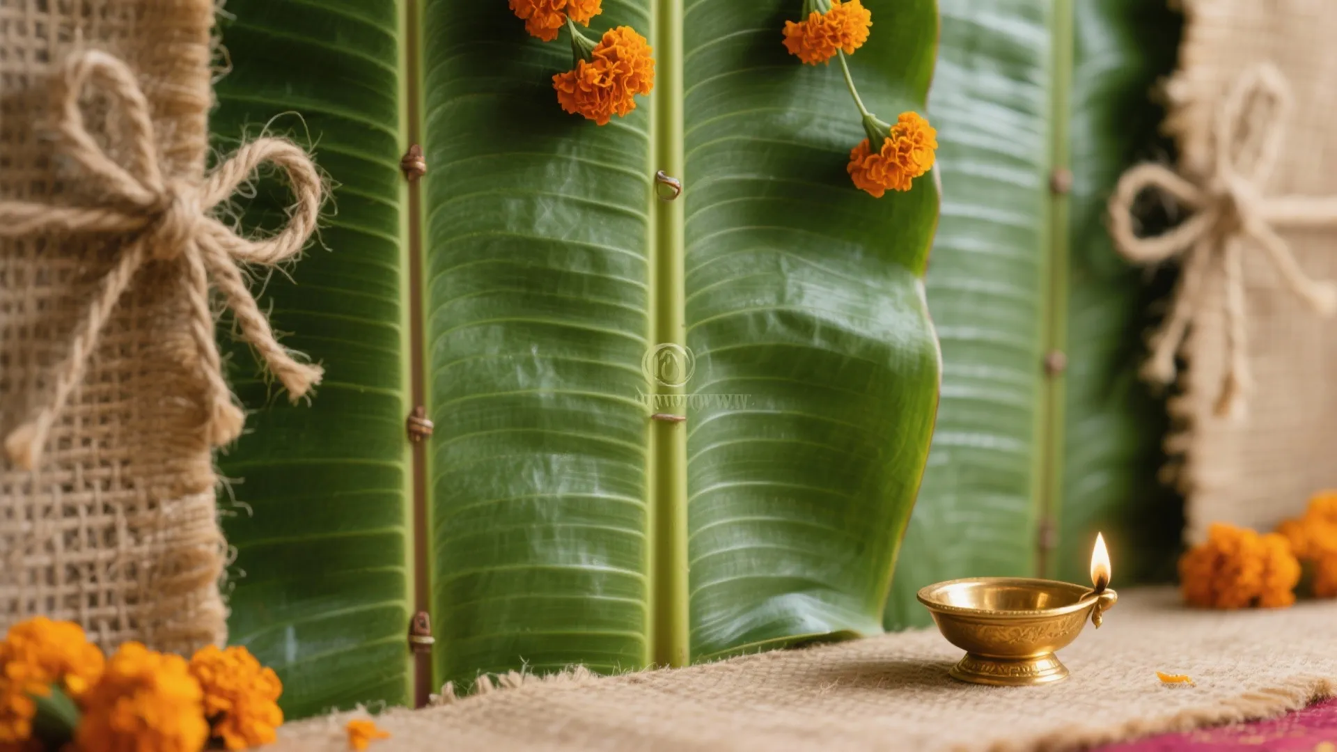 Backdrops: Leaf Walls, Banana Leaves, and Simple Drapes