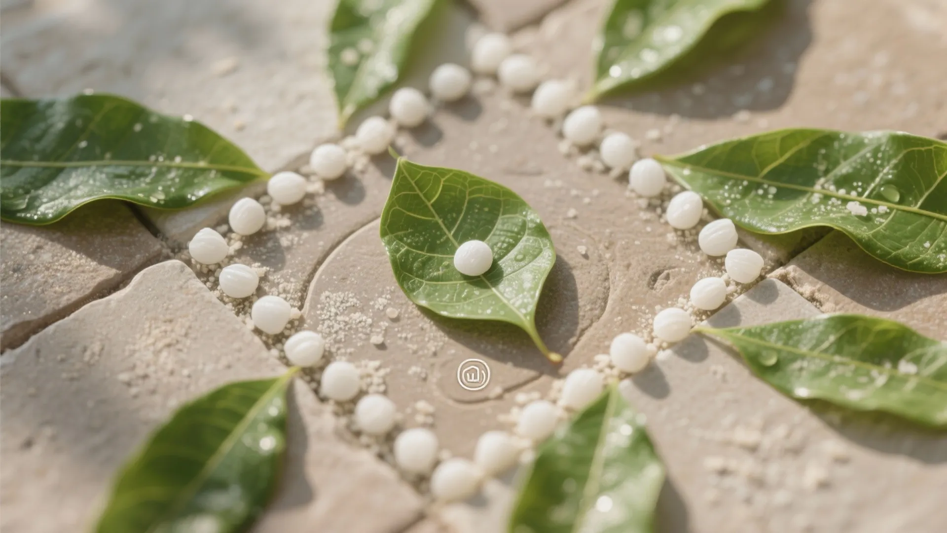 Leaf Border with Central Bindu