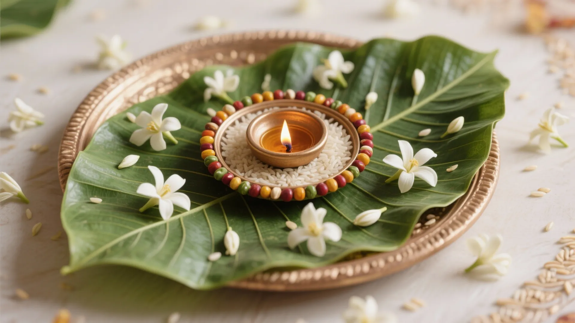 Layered Textures: Leaves, Buds, and Grains