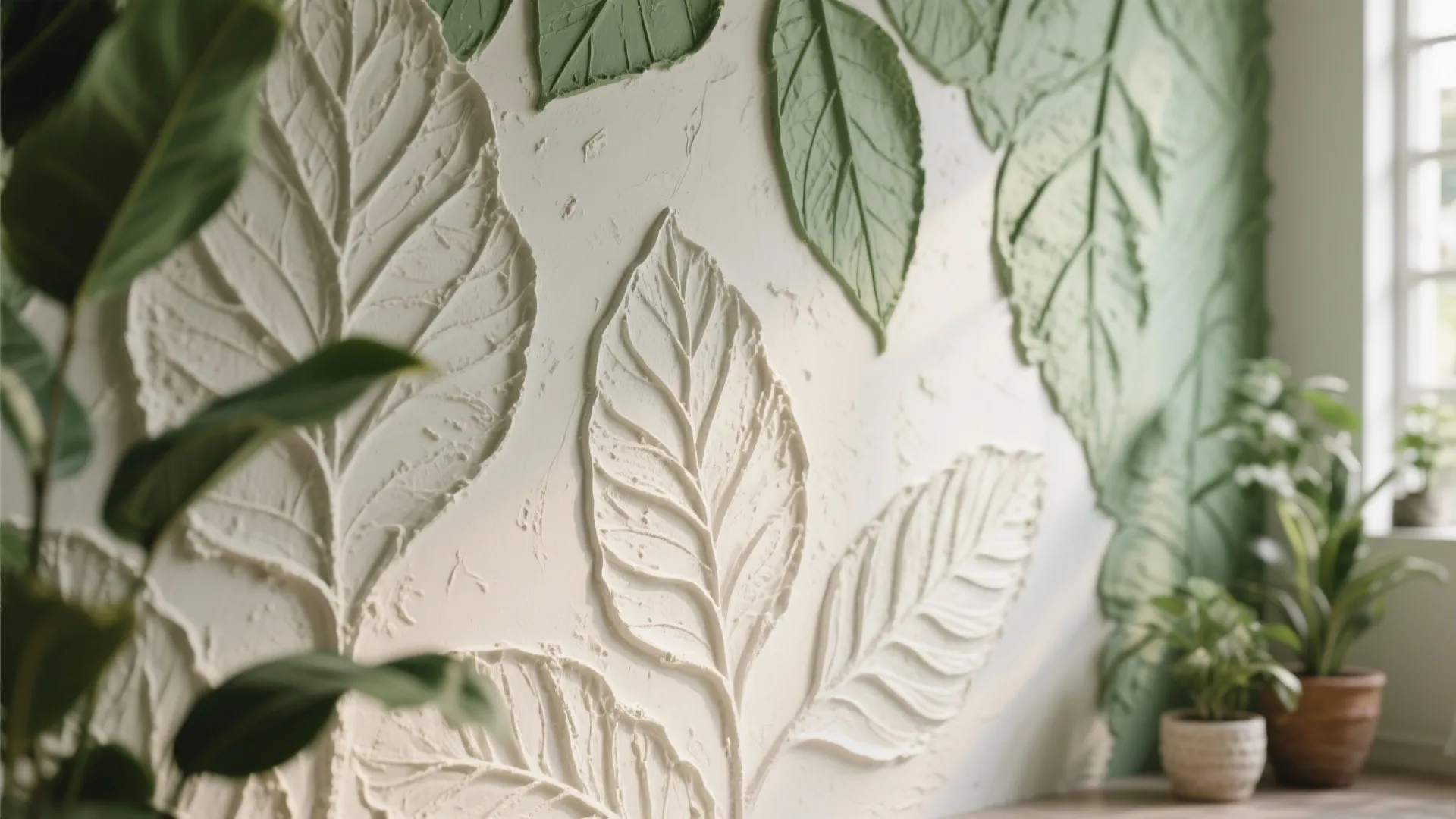 Nature-inspired leaf impressions