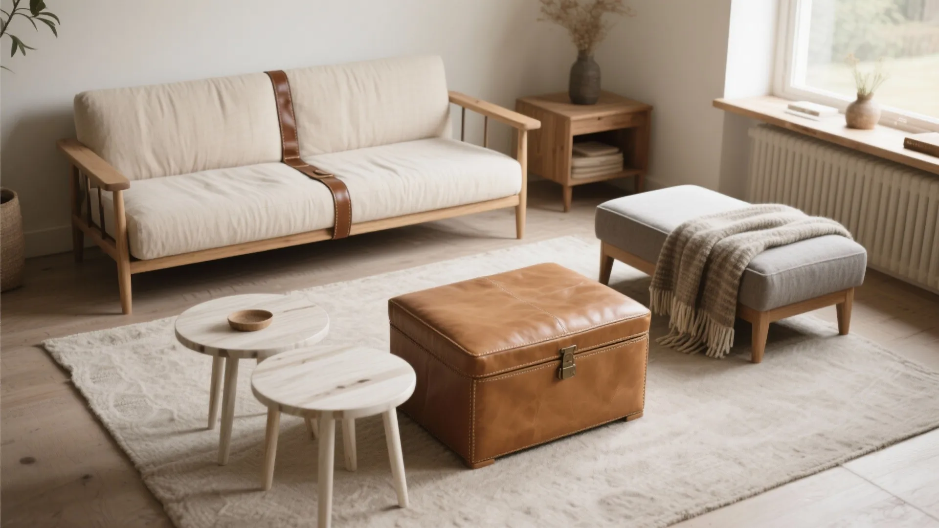 3) Slim, Multi-Use Seating (Loveseats, Benches, and Ottomans)