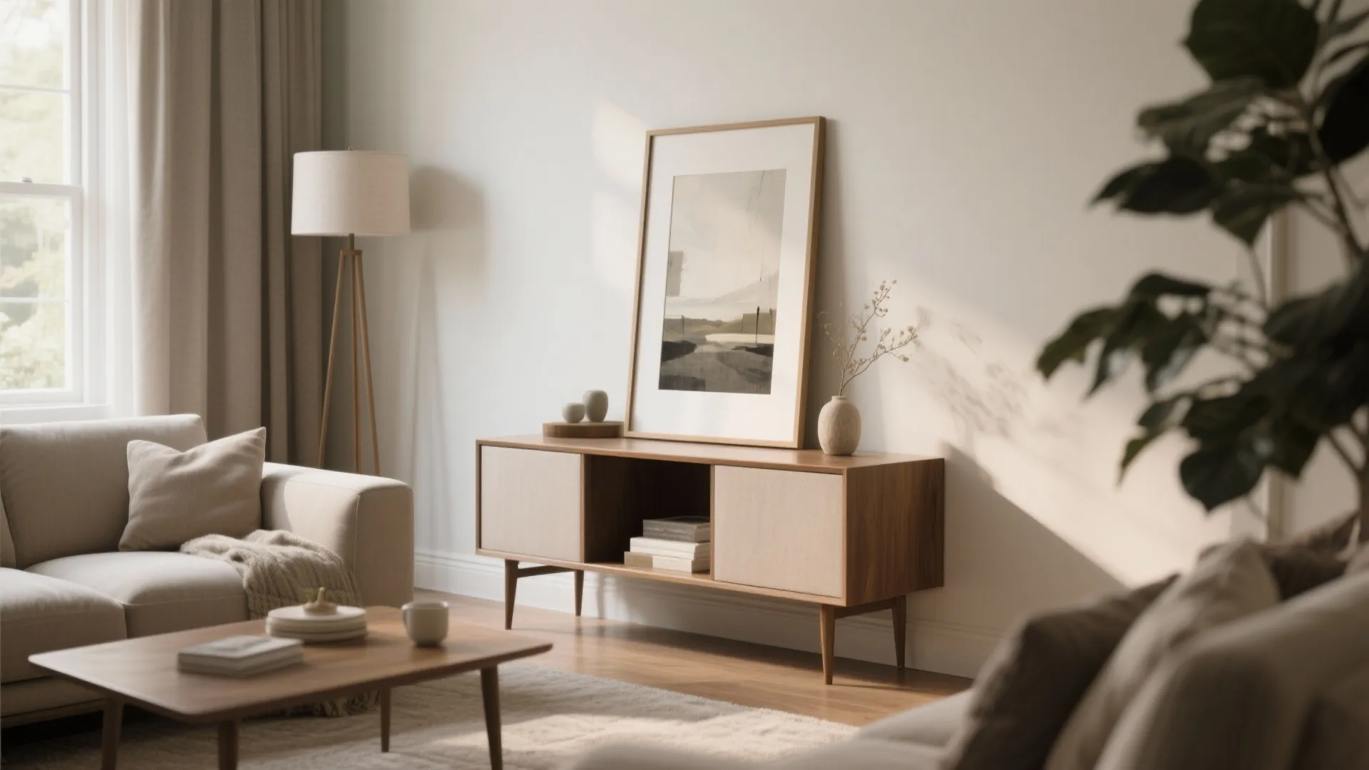 Leaning Art Against the Wall