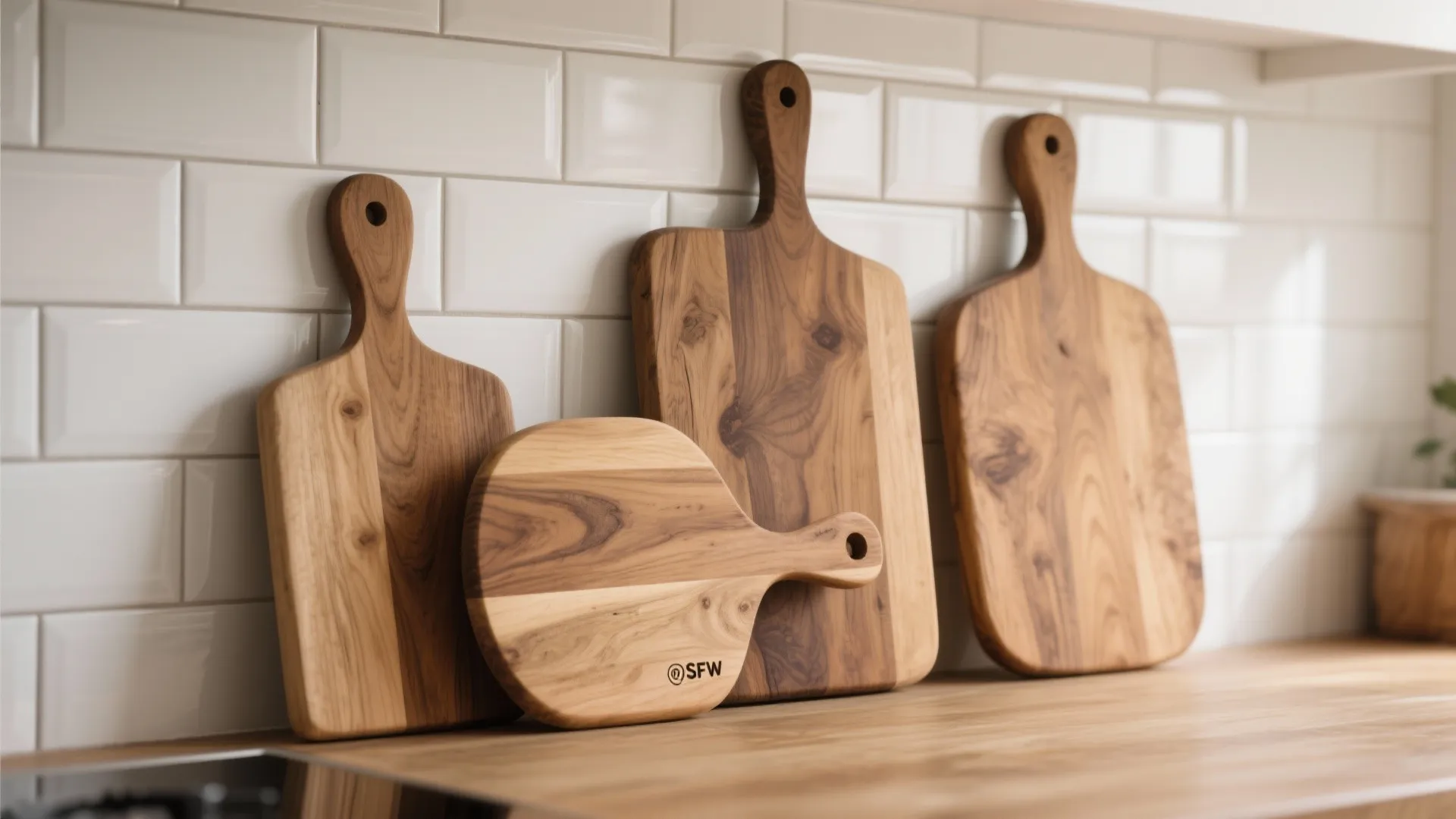 3. Leaning Cutting Boards