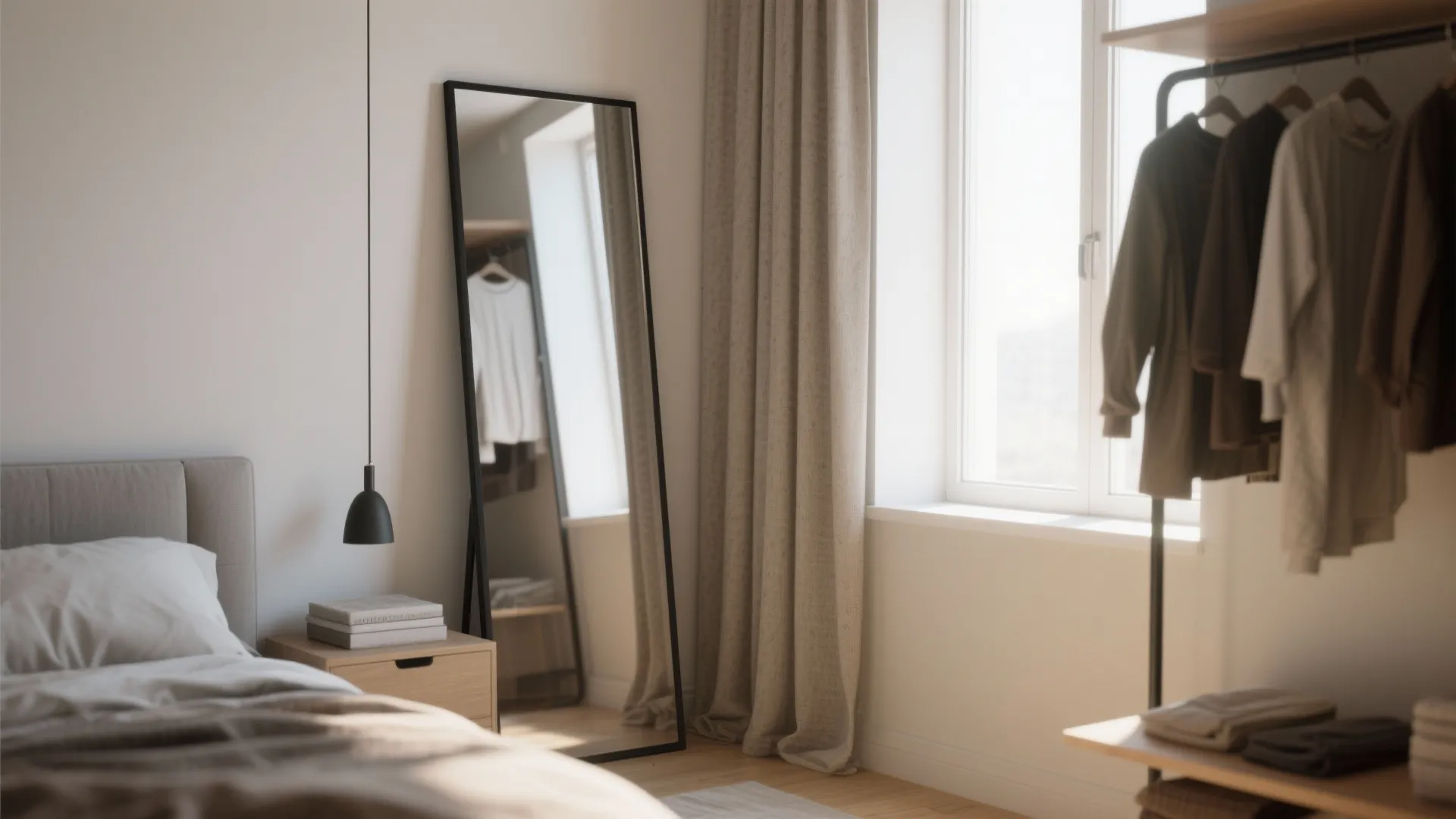 Full-Length Leaning Mirrors