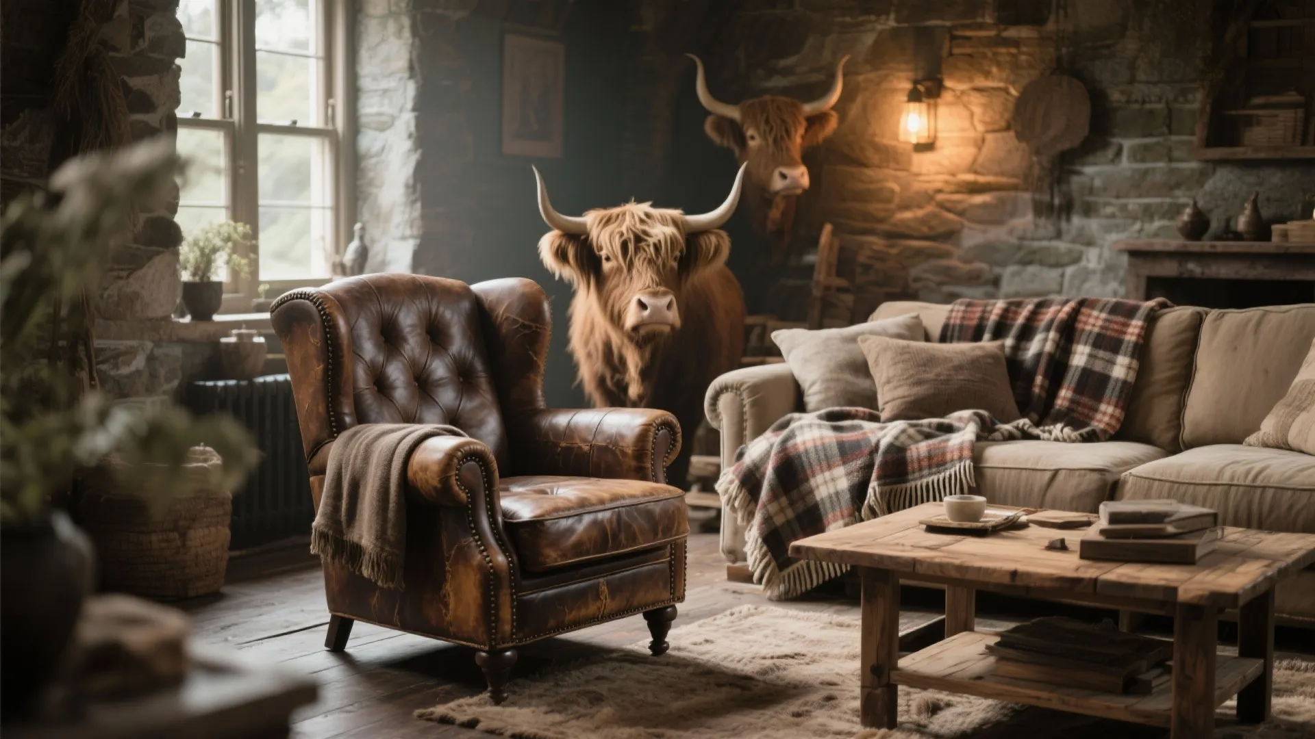 5. Leather Accent Chairs