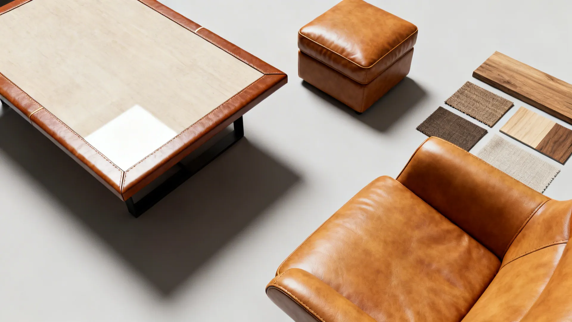 3. Use Leather Accents Instead of Full Pieces