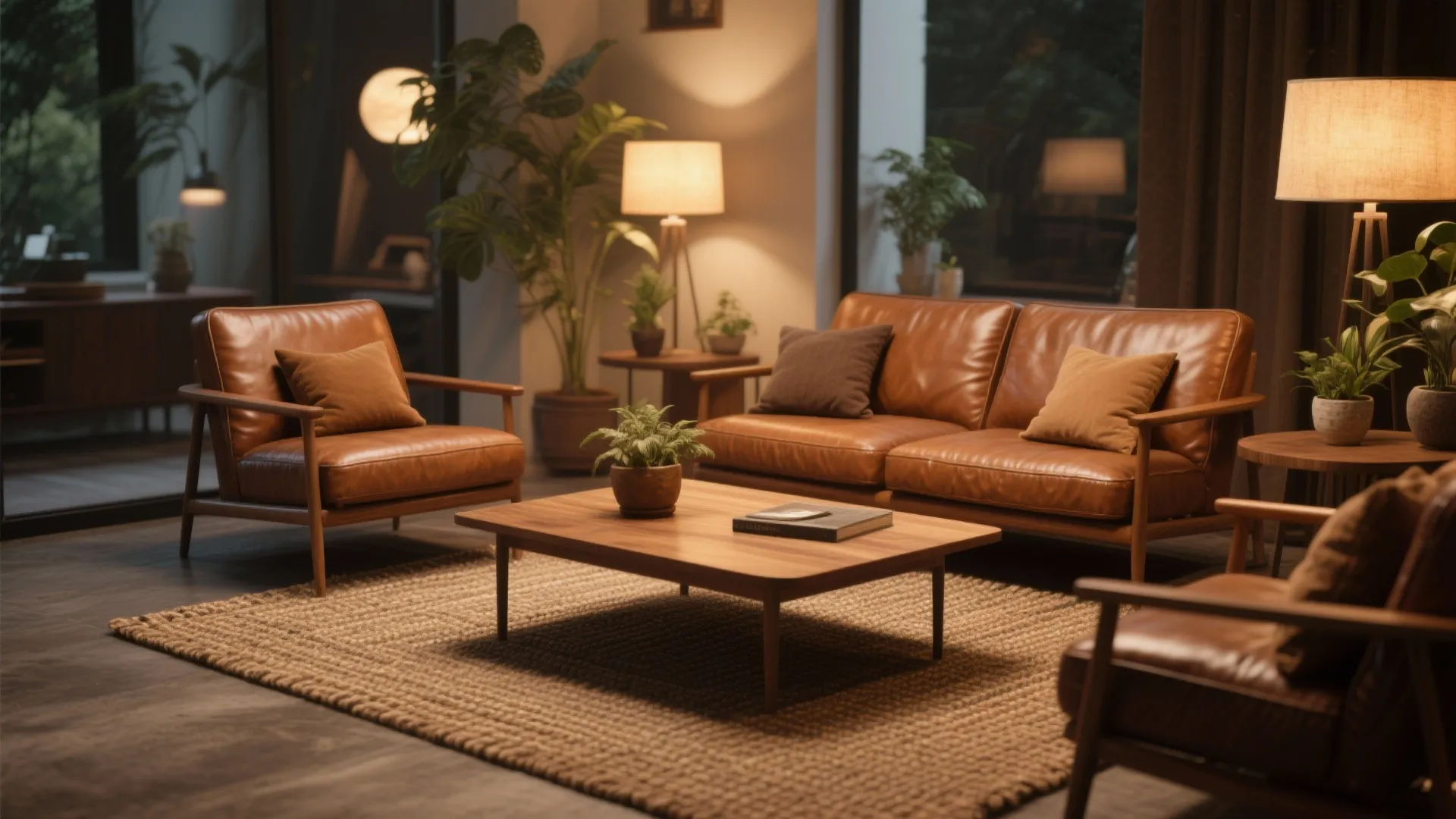 9. Leather Armchairs