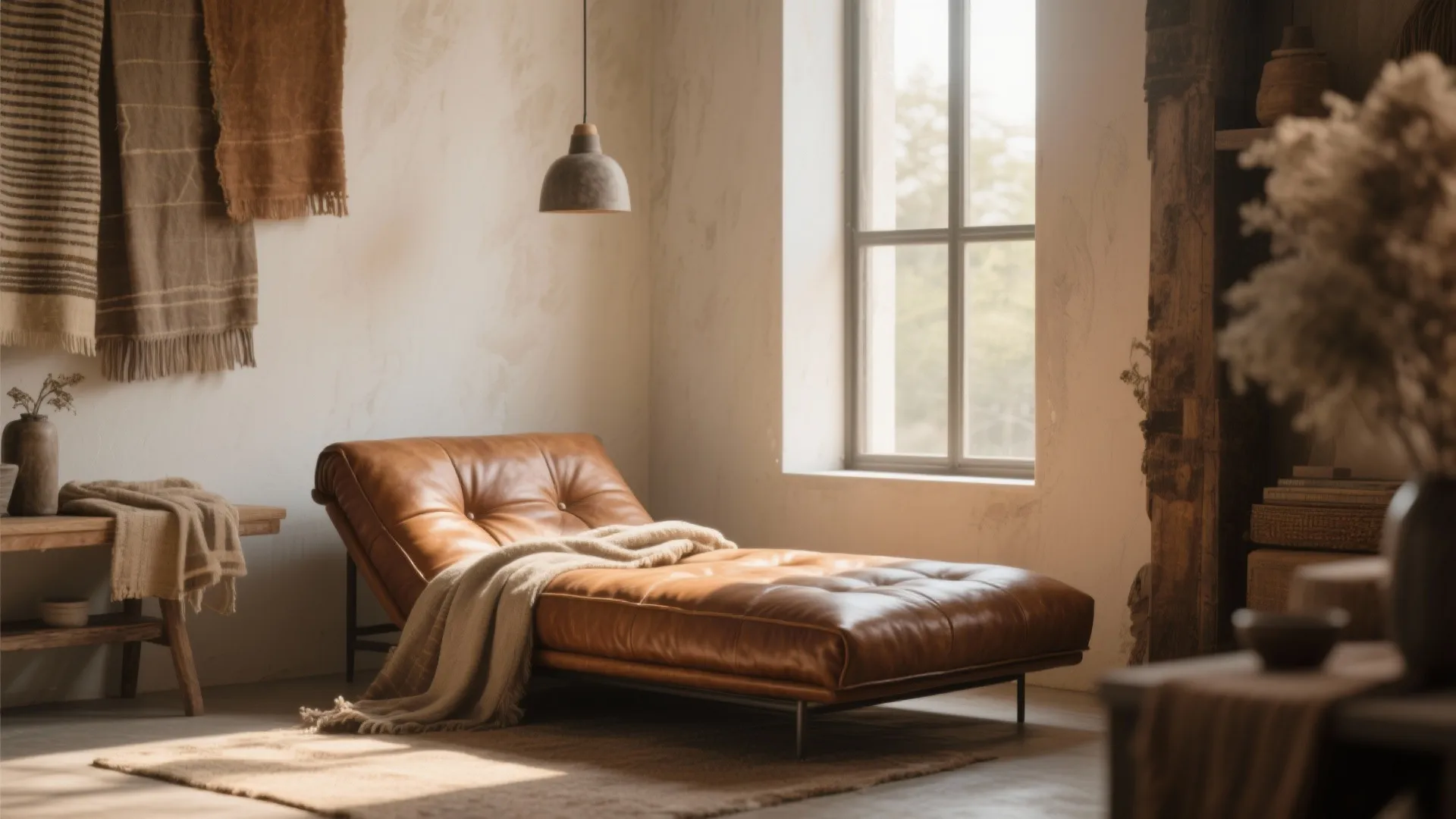9. Chaise‑inspired Leather Daybed