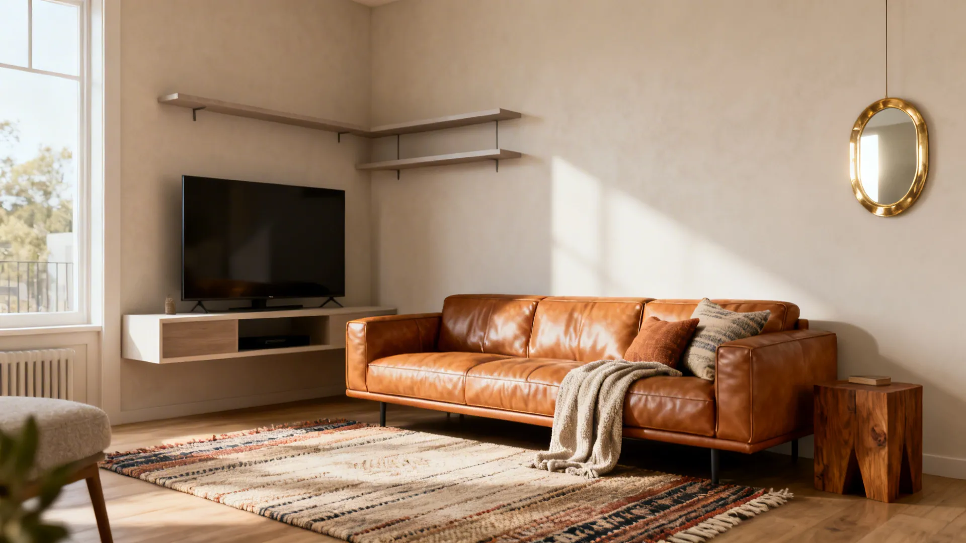 5 Modern Living Room Ideas with a Leather Couch