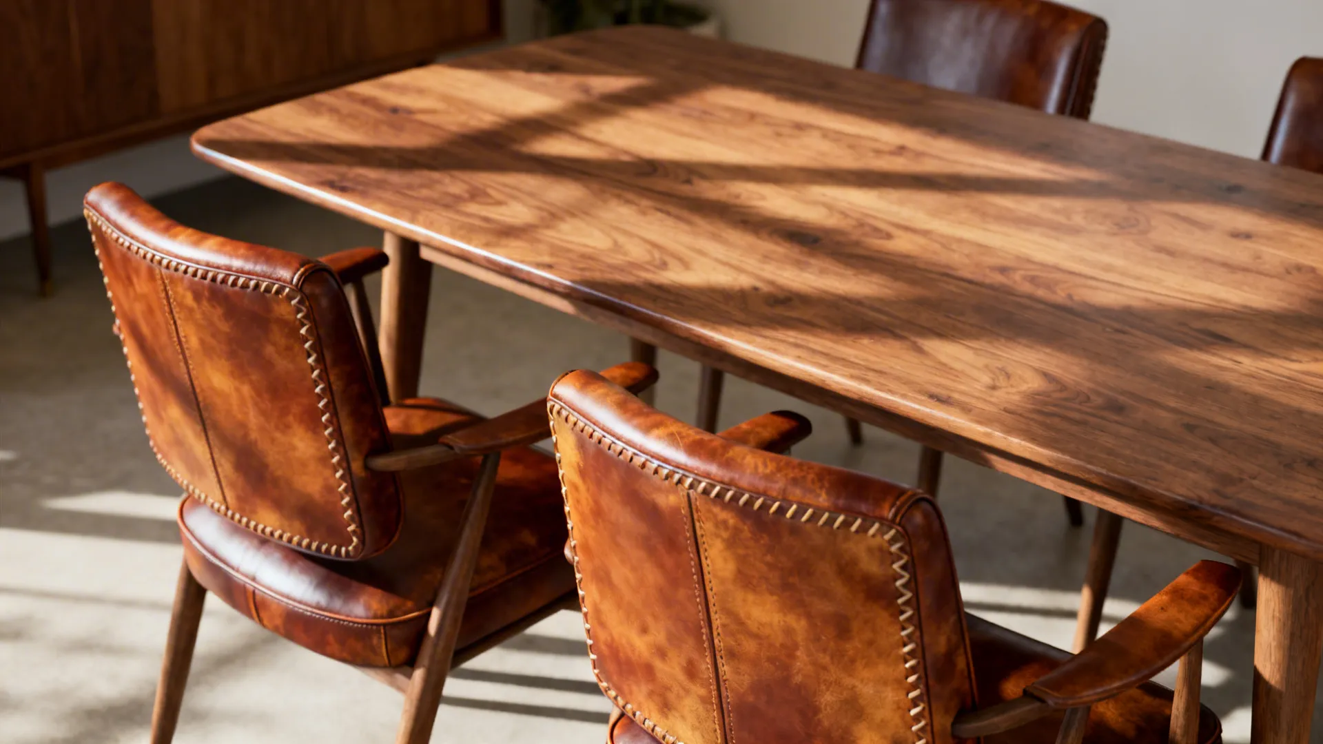 5. Leather and faux leather for timeless easy-care seating