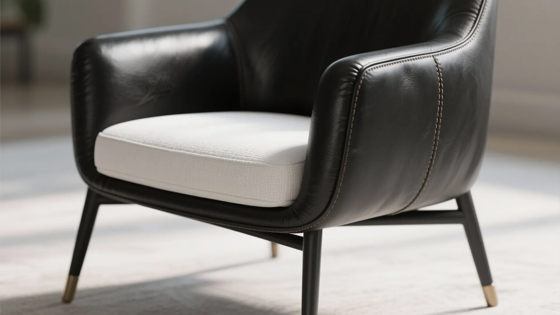 4. Leather and Fabric Mix