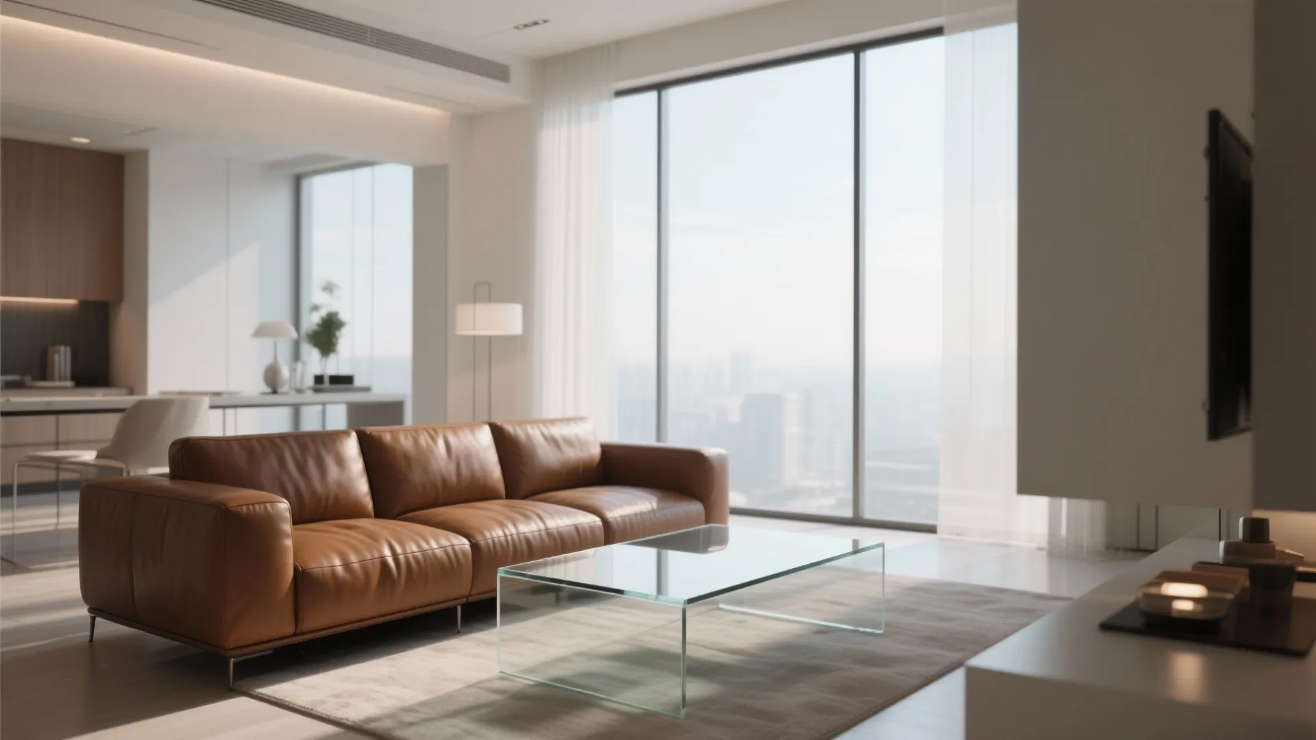 3. Leather and Glass Blend